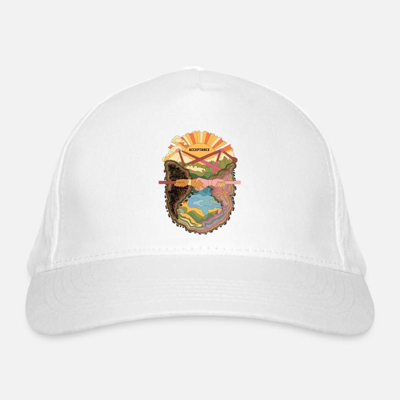 Acceptance and Unity - Embracing Diversity Artwork Organic Baseball Cap