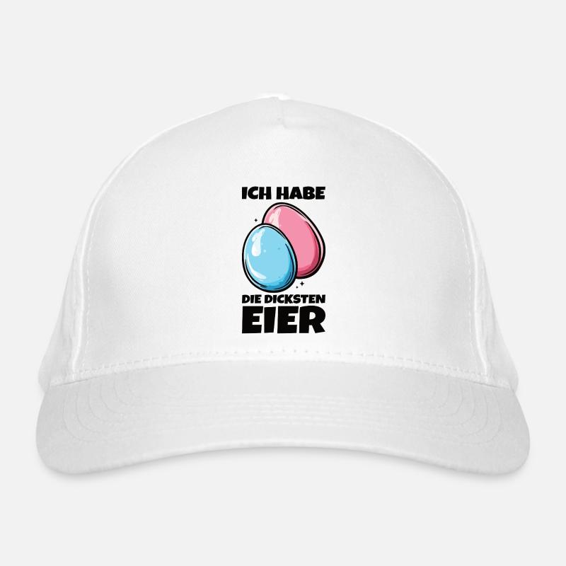 Eier Dicke Eier Ostern Spruch Ostereier Bio-Baseballkappe