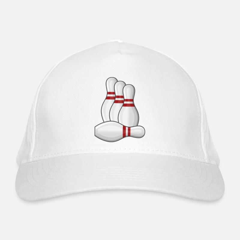 Bowling Strike Bowlingteam Pins Bio-Baseballkappe