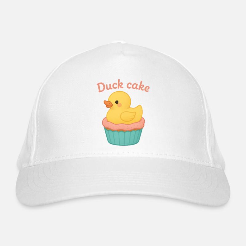 Duck Cake – Süses Entchen auf Cupcake Design mit H Bio-Baseballkappe