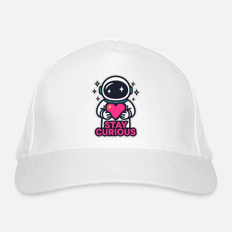 Stay Curious Astronaut Organic Baseball Cap