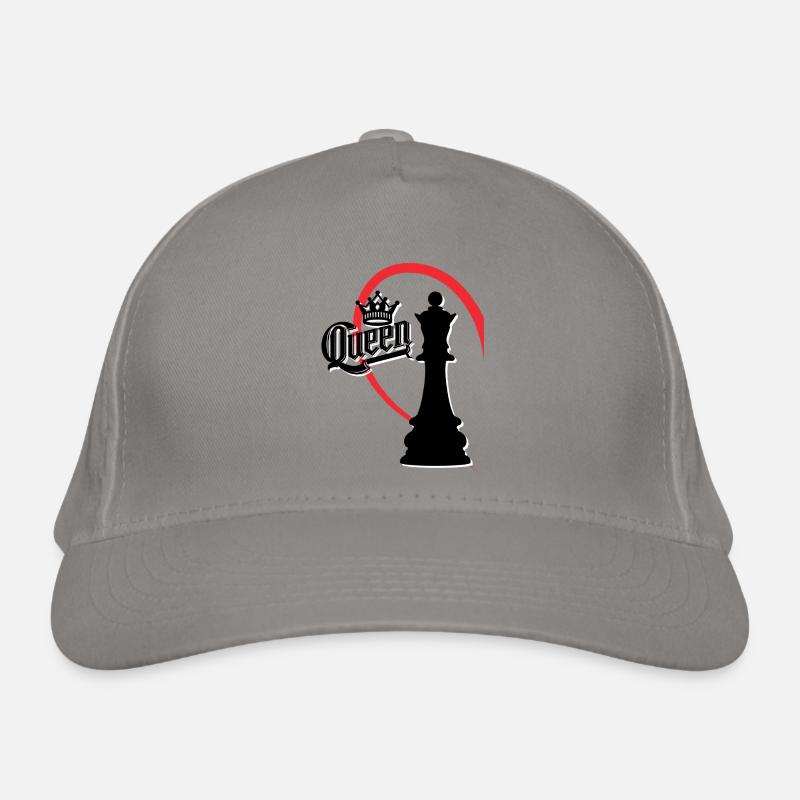 Chess Queen Left Half Heart Organic Baseball Cap
