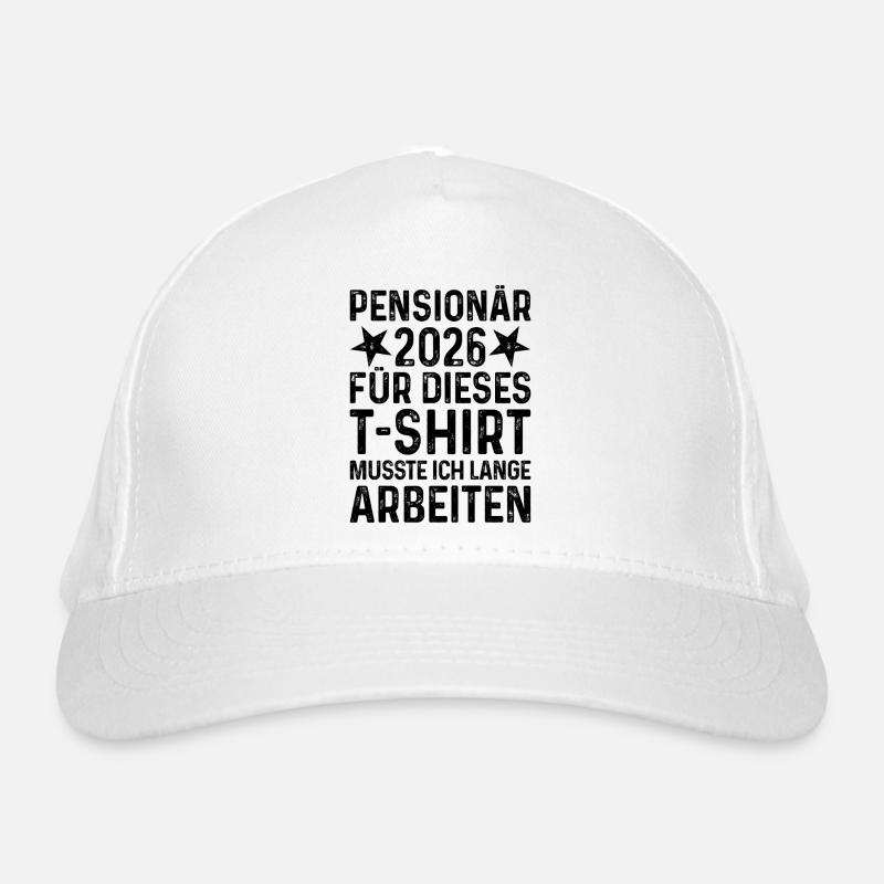 Retraité 2026 Casquette classique bio