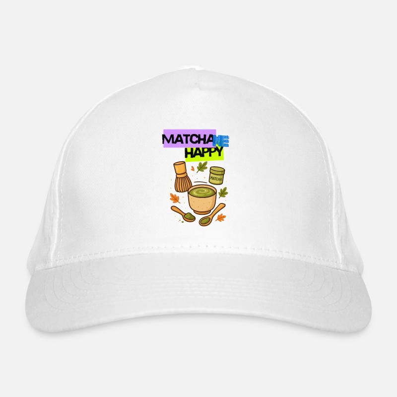 Matcha me Happy Trend Organic Baseball Cap