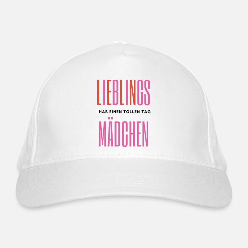 Lieblingsmädchen – Romantisches Typografie Bio-Baseballkappe