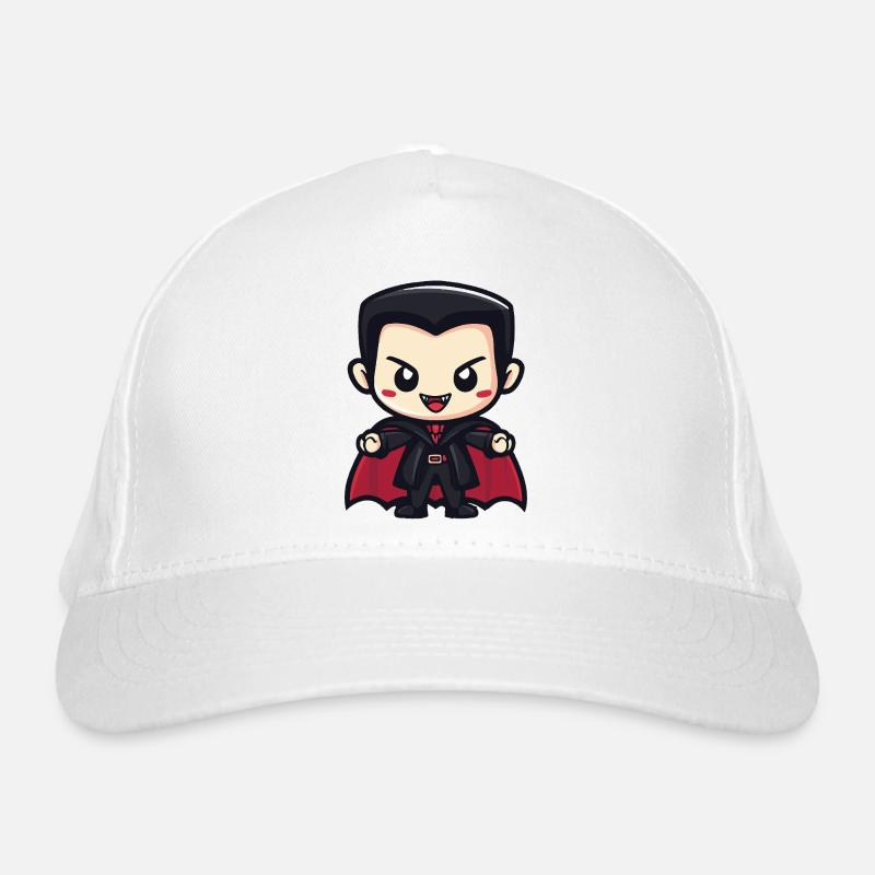 Vampir Halloween Niedlich Comic Bio-Baseballkappe