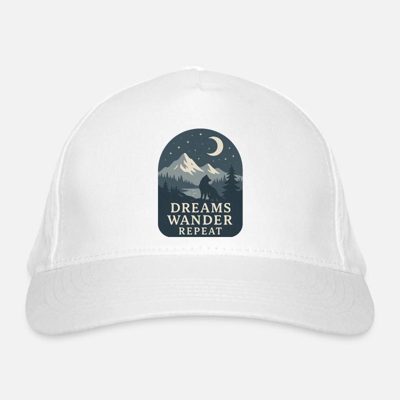 Dreams Wandering Repeat Organic Baseball Cap