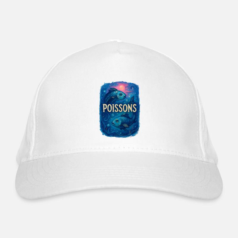 Fische Sternzeichen - Astrologie Bio-Baseballkappe
