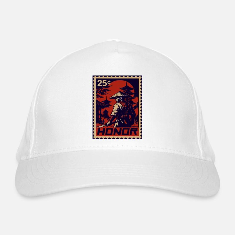 Red Samurai Stamp of Honor Organic Baseball Cap