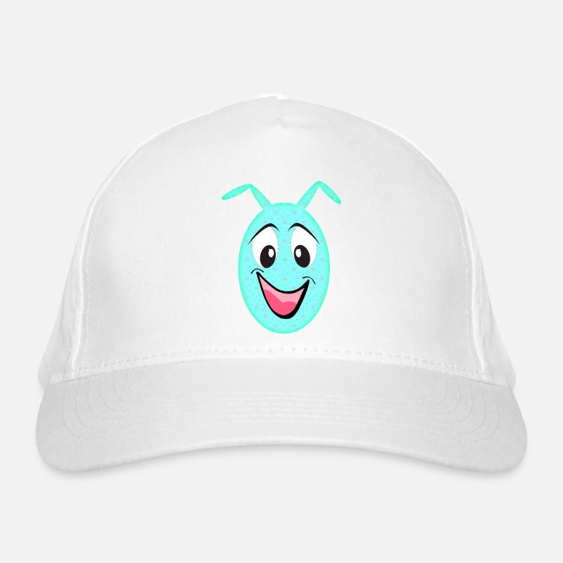 Kawaii Herzchen-Eierfreund Bio-Baseballkappe