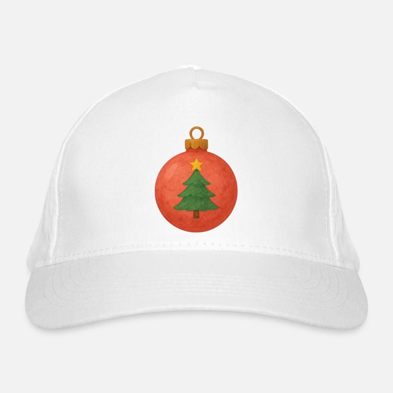 Bal de Noël avec sapin de Noël Casquette classique bio