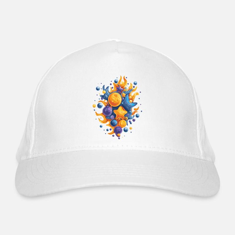 Explosion de couleur du feu de comète Casquette classique bio
