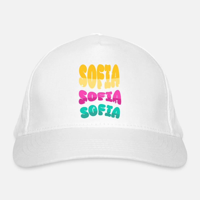 Nom de Sofia - Casquette classique bio - blanc