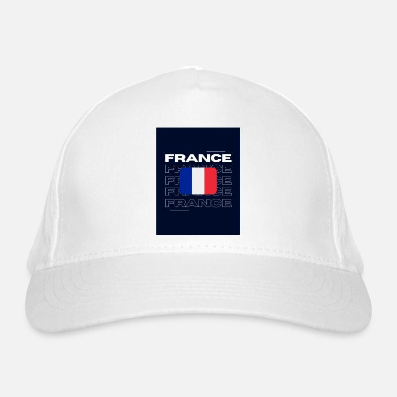 Frankreich Bio-Baseballkappe