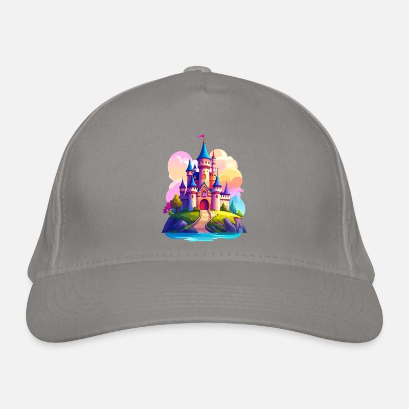 Colorful castle Organic Baseball Cap