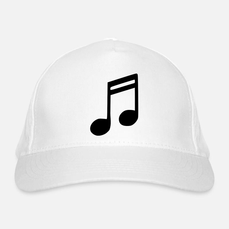 Music Note Music Note Black Organic Baseball Cap