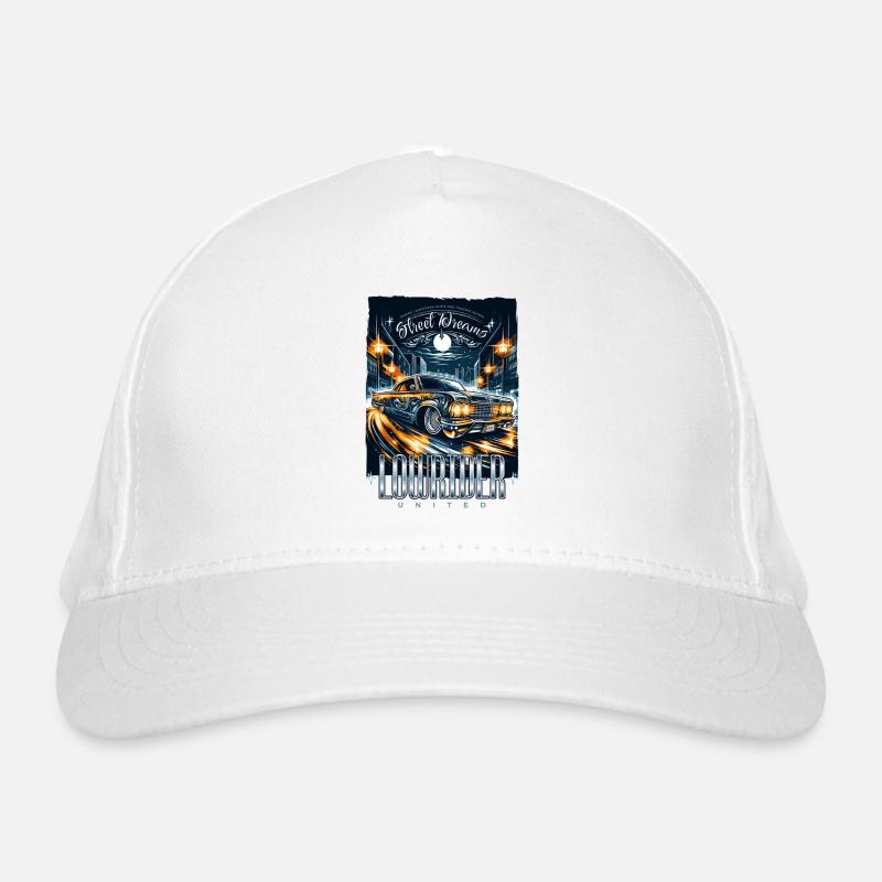 Nuits de lowriders de rêve de rue Casquette classique bio