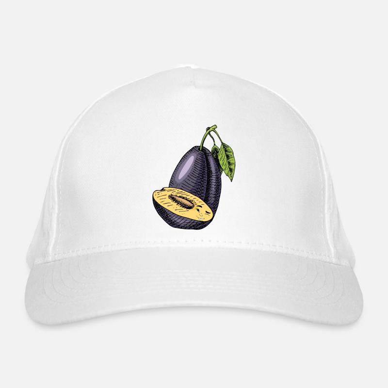 Plum fruit Organic Baseball Cap