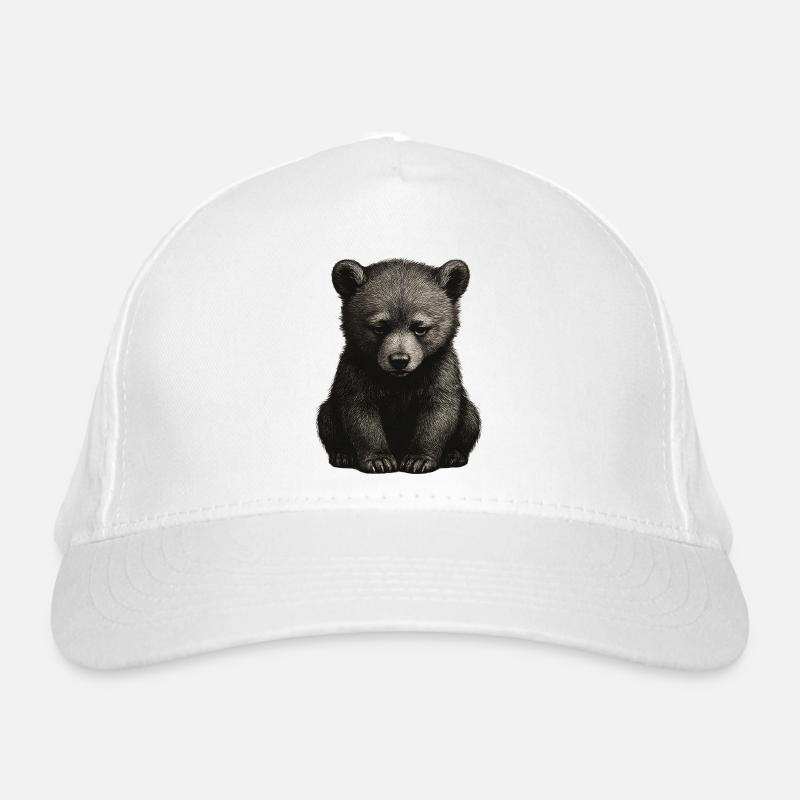 Ourson noir et blanc Casquette classique bio