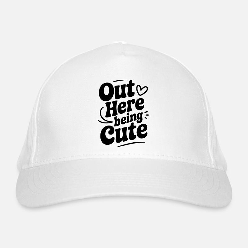 Hier draußen süß sein Bio-Baseballkappe