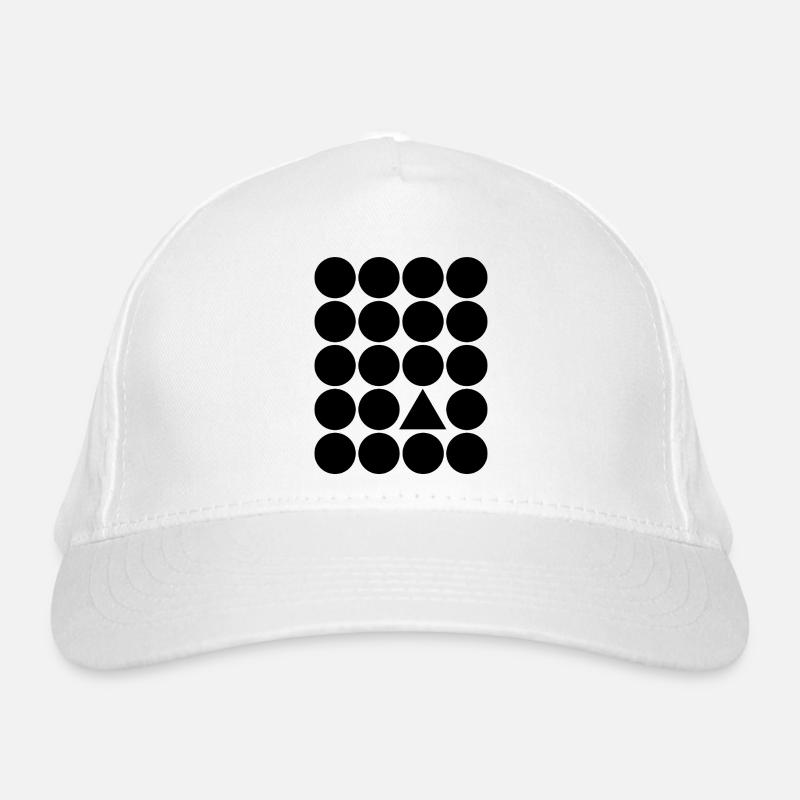 Geometric Grid Triangle Accent T-Shirt Organic Baseball Cap