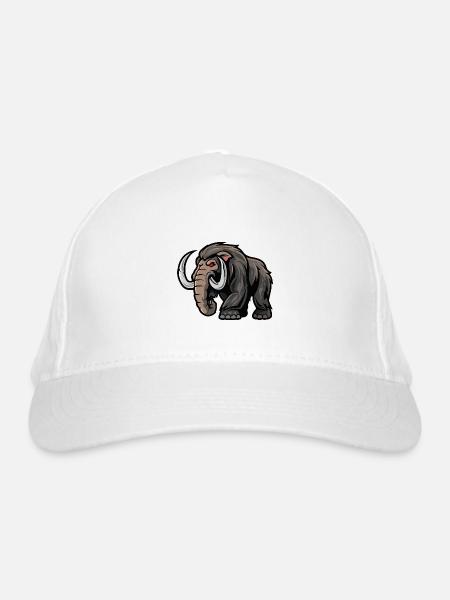 Mammut Comic - Bio-Baseballkappe - Weiß