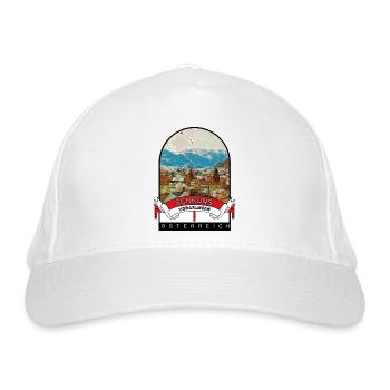 Vorarlberg Schruns Österreich Souvenir - Bio-Baseballkappe - Weiß - Vorne
