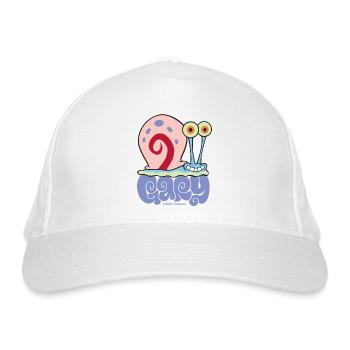 Spongebob Squarepants Gary Character Design - Organic Baseball Cap - white - Front