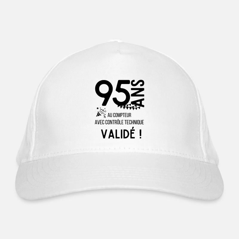 95 ans validé Casquette classique bio