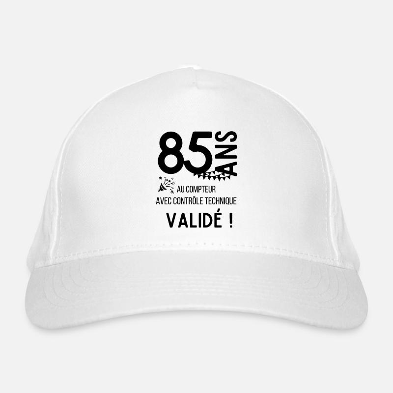 85 ans validé Casquette classique bio