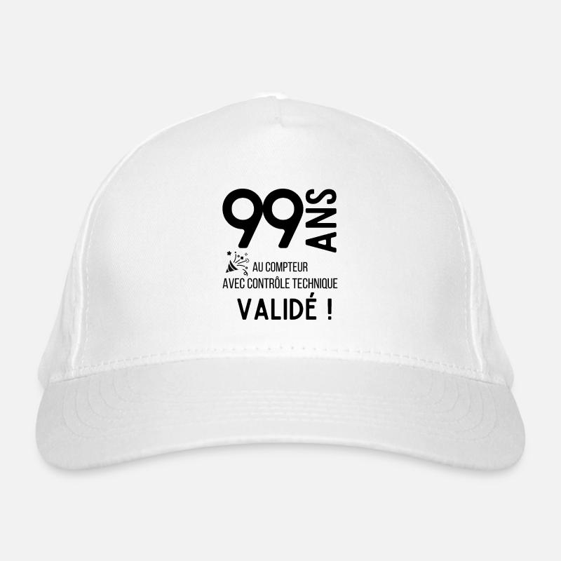 99 ans validé Casquette classique bio