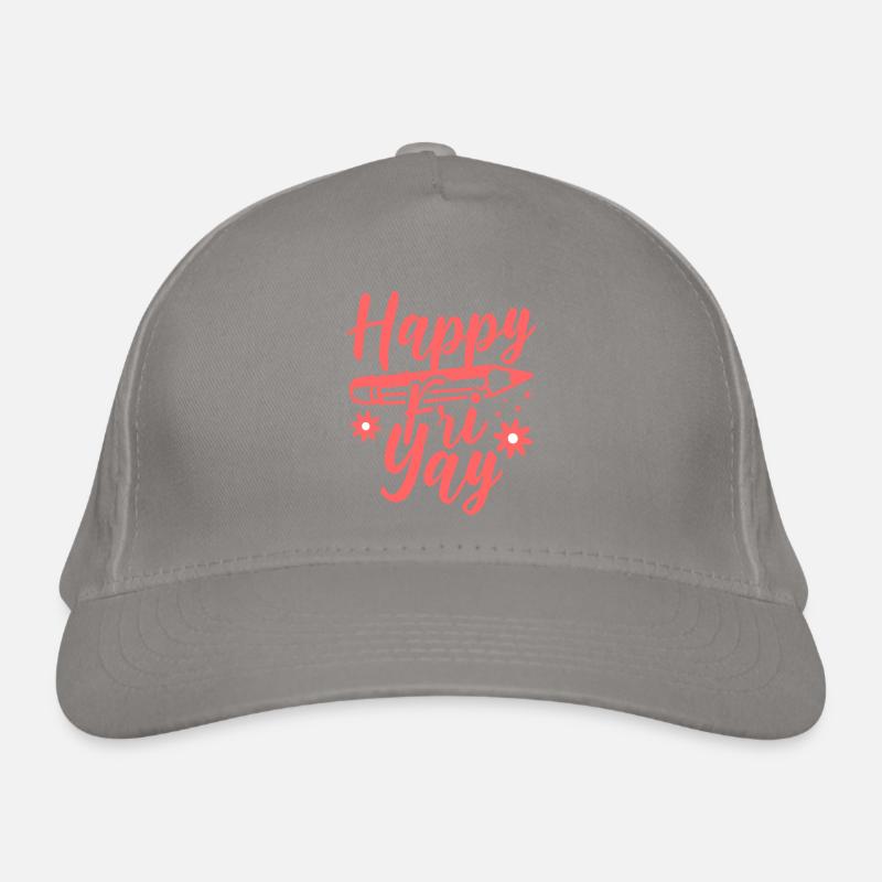 Humour Vendredi Enseignant Weekend Casquette classique bio
