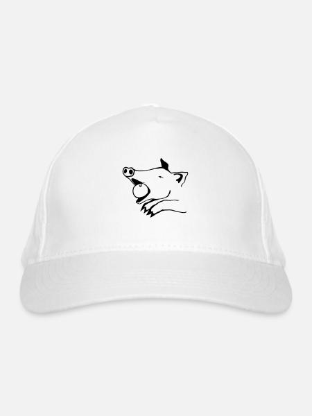Spanferkel - Bio-Baseballkappe - Weiß