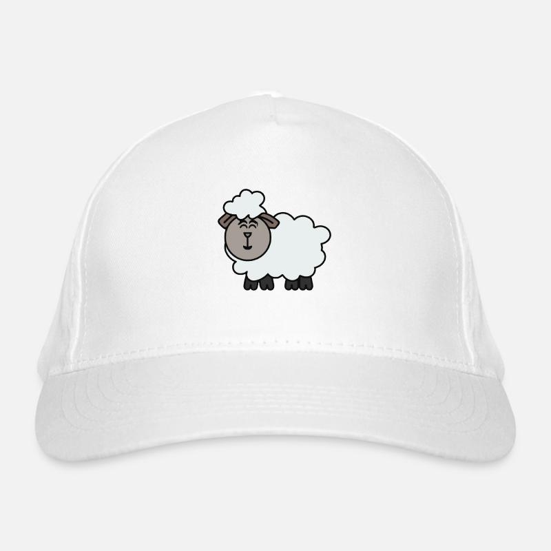 Funny Sheep Cartoon Gift Idea Organic Baseball Cap