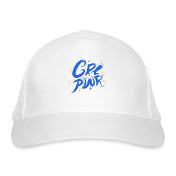 Girl Power - Bio-Baseballkappe - Weiß - Vorne