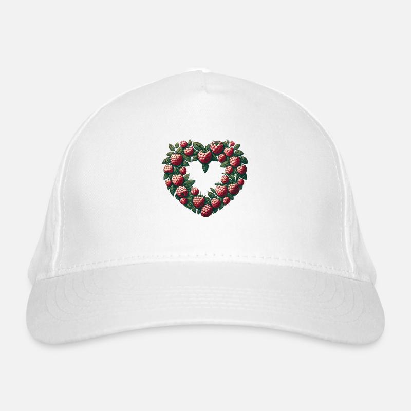 Himbeeren Bio-Baseballkappe
