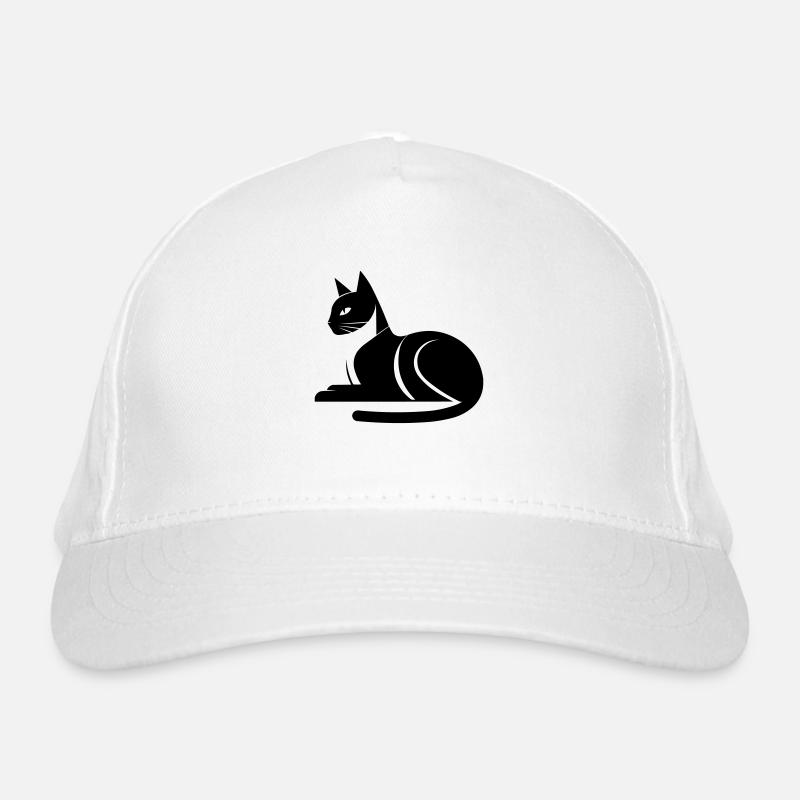 Chat - Casquette classique bio - blanc