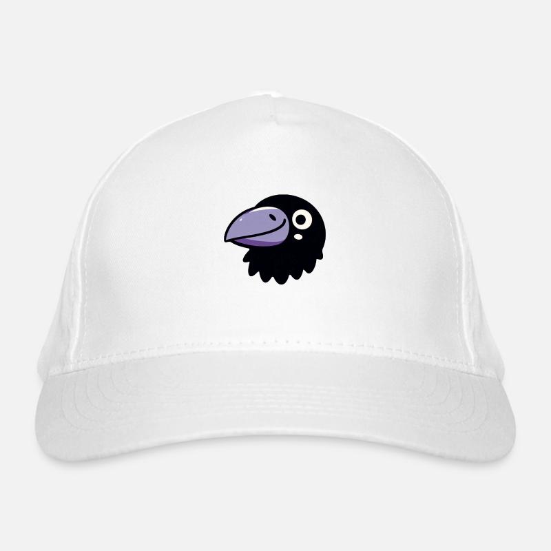 Corbeau de dessin animé simple Casquette classique bio
