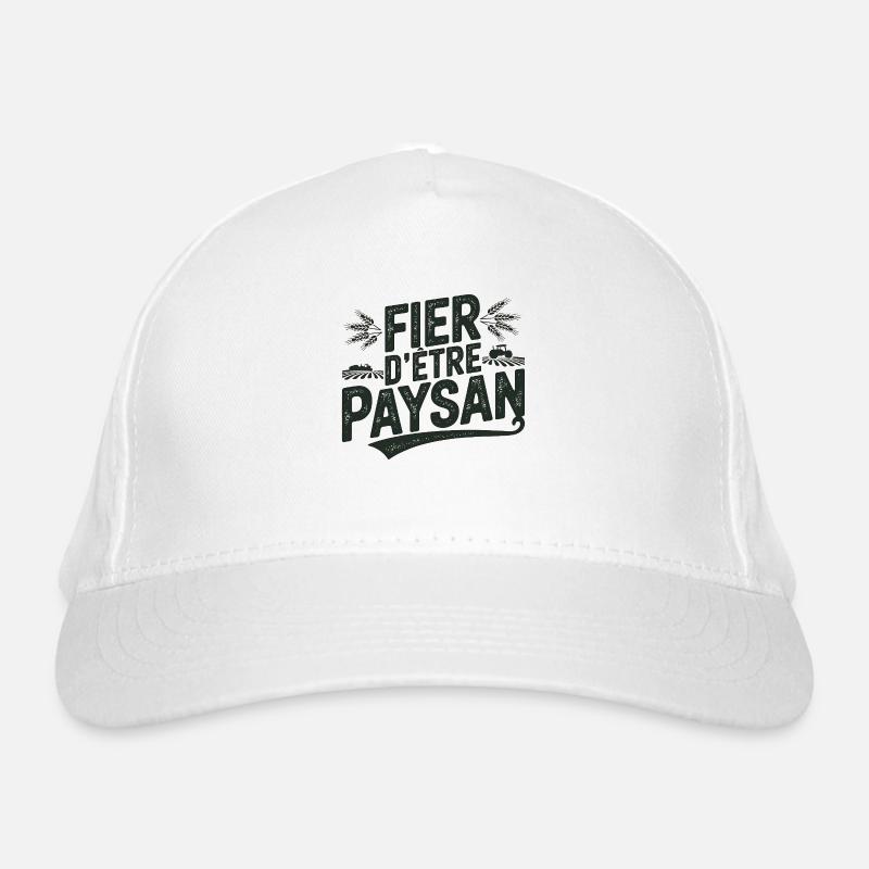 fière d être un paysan Casquette classique bio