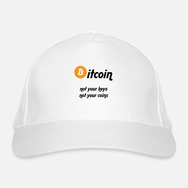 Bitcoin - Organic Baseball Cap - white