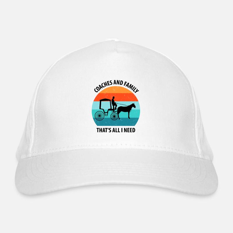 Calèche de cocher Calèche tirée par des chevaux Calèche Casquette classique bio