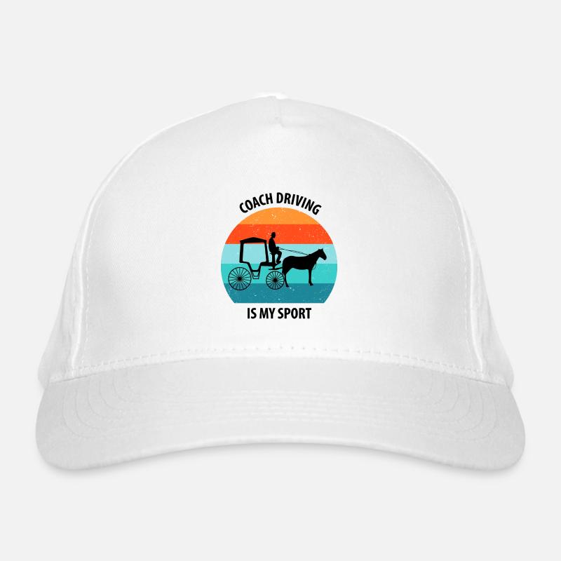 Calèche de cocher Calèche tirée par des chevaux Calèche Casquette classique bio