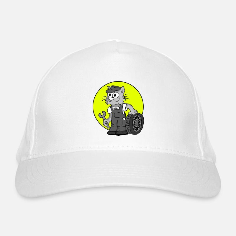 Beruf KFZ-Mechaniker Retro Bio-Baseballkappe