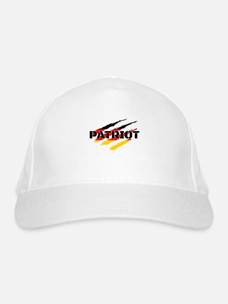 Patriot Deutsche Flagge - Bio-Baseballkappe - Weiß
