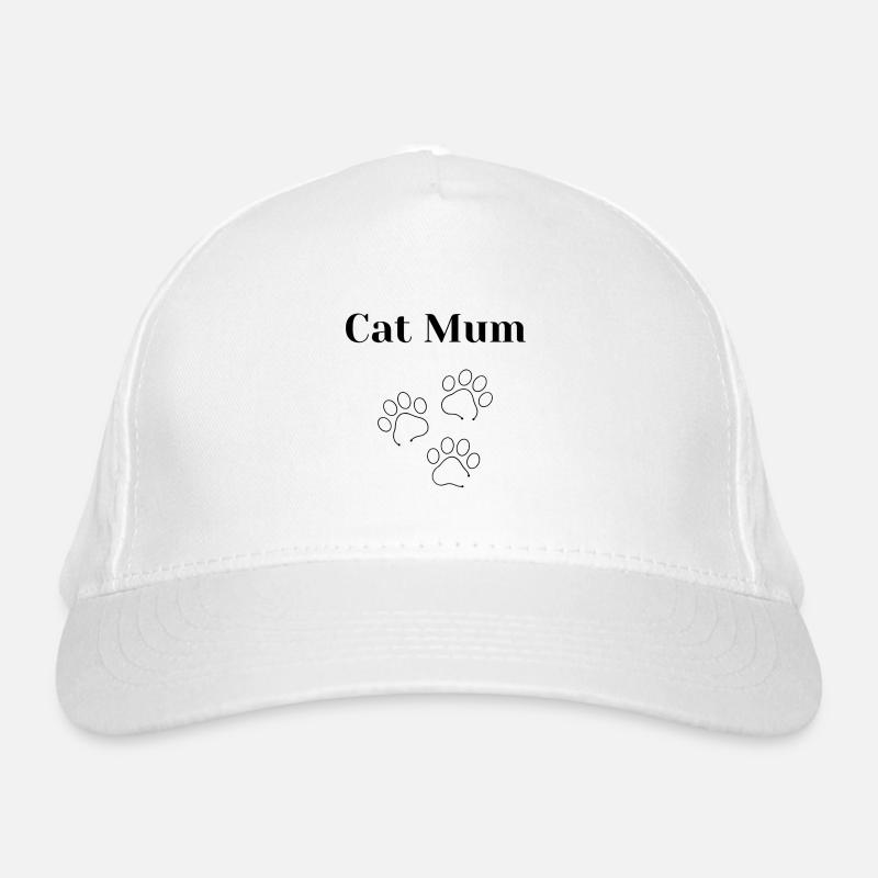 Maman chat - Casquette classique bio - blanc