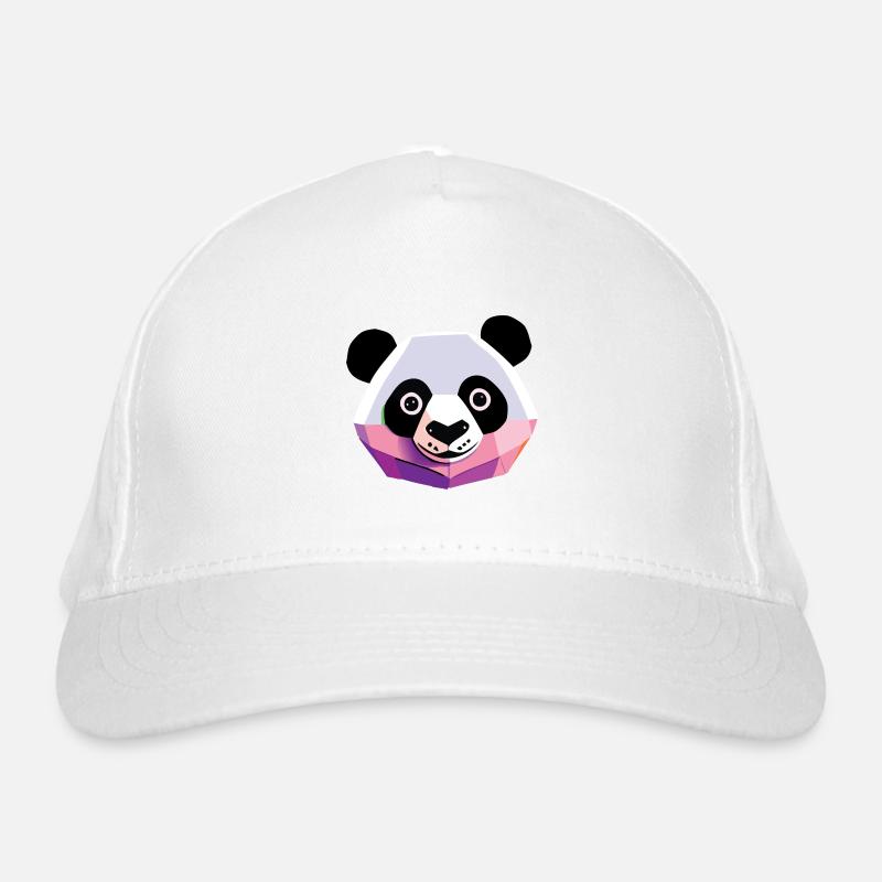 Panda Low Poly Casquette classique bio