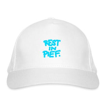 REST IN PIEF (R.I.P.) - Organic Baseball Cap - white - Front