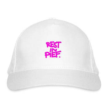 REST IN PIEF (R.I.P.) - Organic Baseball Cap - white - Front