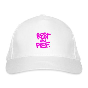 REST IN PIEF (R.I.P.) Graffiti Day - Organic Baseball Cap - white - Front