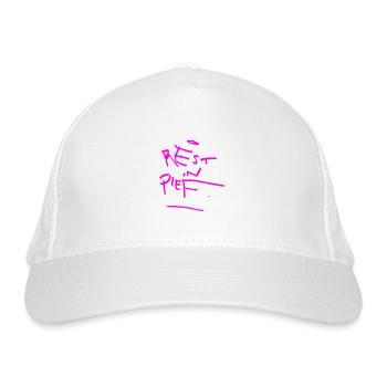 REST IN PIEF (R.I.P.) Arty - Organic Baseball Cap - white - Front